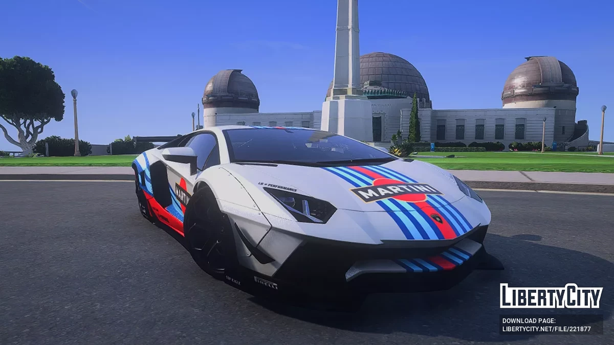 Lamborghini Aventador LP700-4 LibertyWalk MARTINI / جي تي أي 5