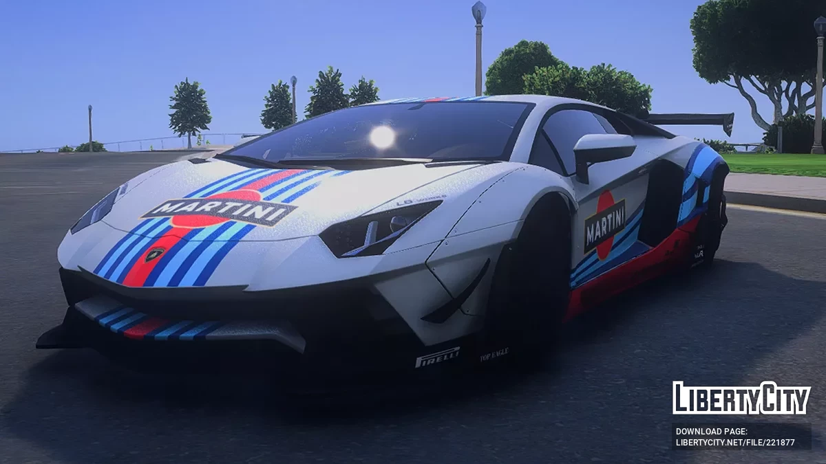 Lamborghini Aventador LP700-4 LibertyWalk MARTINI / جي تي أي 5