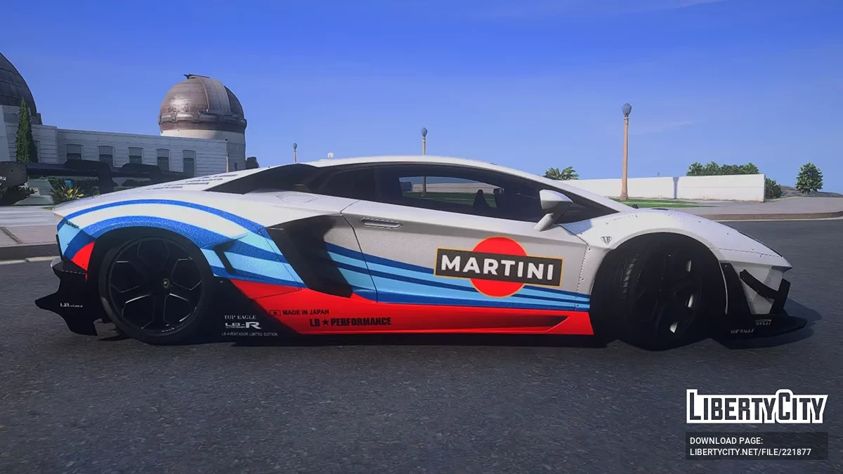 Lamborghini Aventador LP700-4 LibertyWalk MARTINI / جي تي أي 5