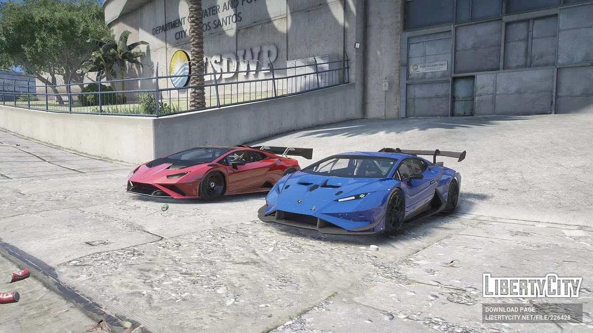 Пакет Lamborghini Huracan Super Trofeo & EVO2 v1.0 / GTA 5