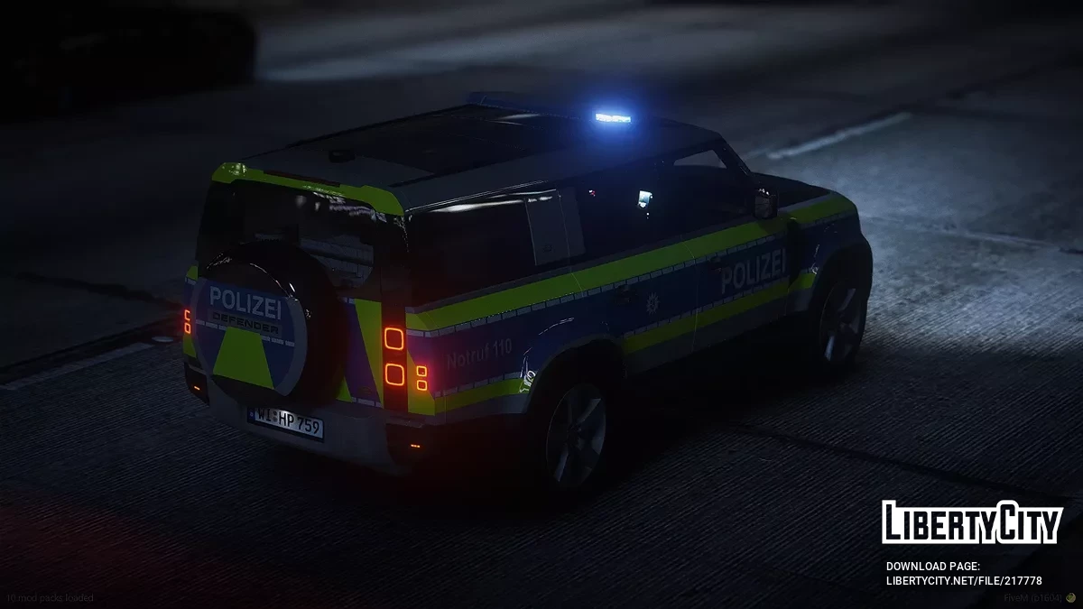 Land Rover Defender Polícia Hessen 2024 / GTA 5