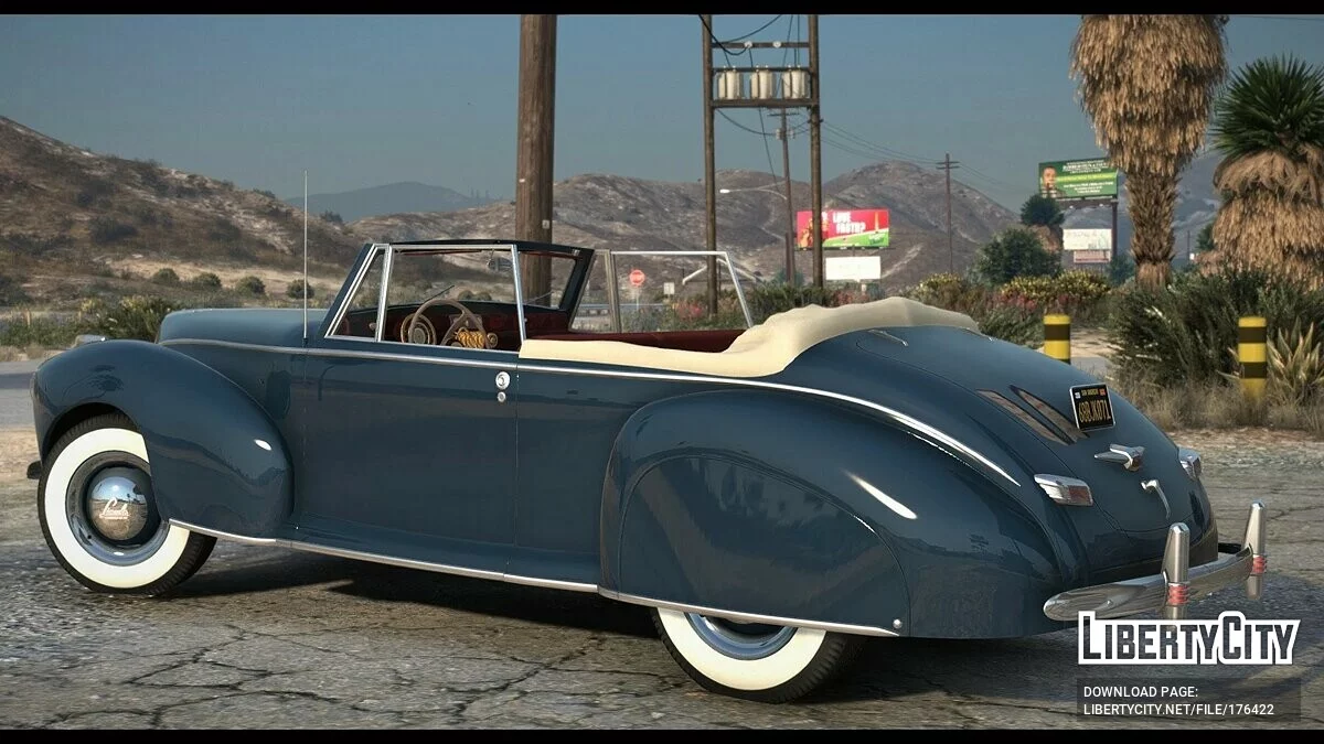 Lincoln Zephyr Convertible 1941 v1.0 / GTA 5