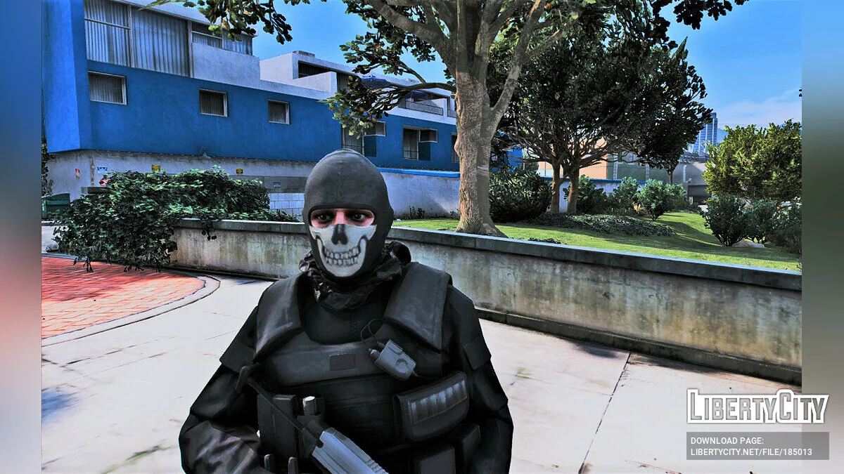 Ghost's mask from Call Of Duty: Modern Warfare 2 (2022) / GTA 5
