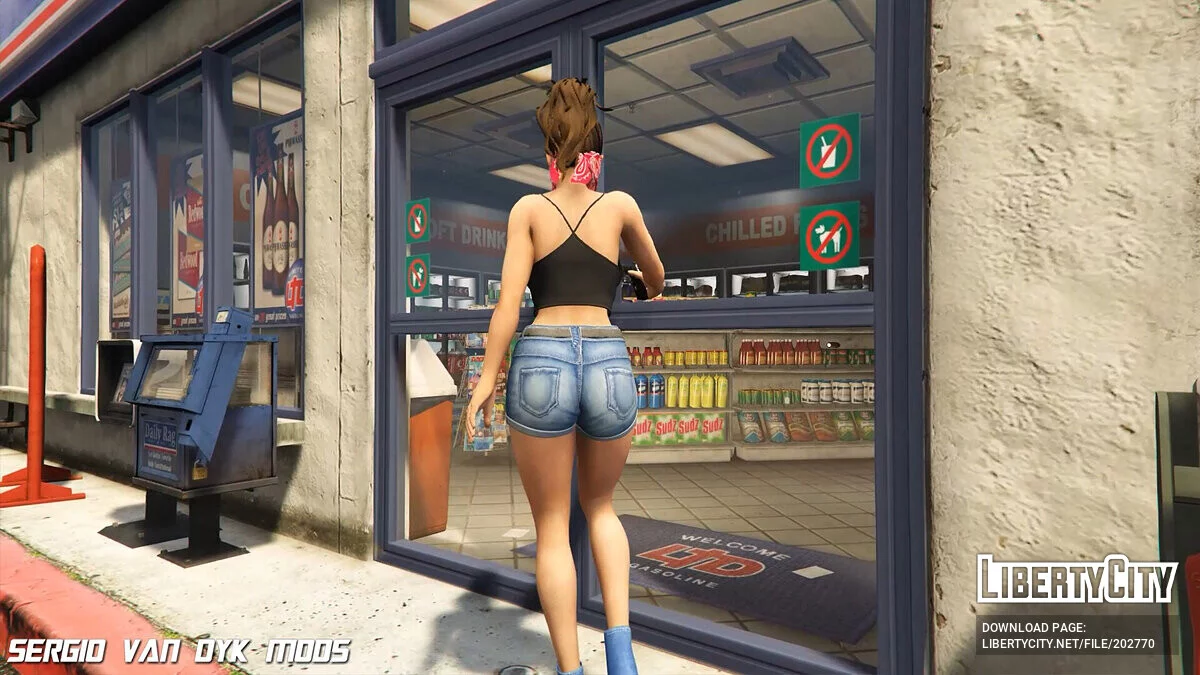 Lucia з GTA 6 (Повсякденне вбрання) / GTA 5