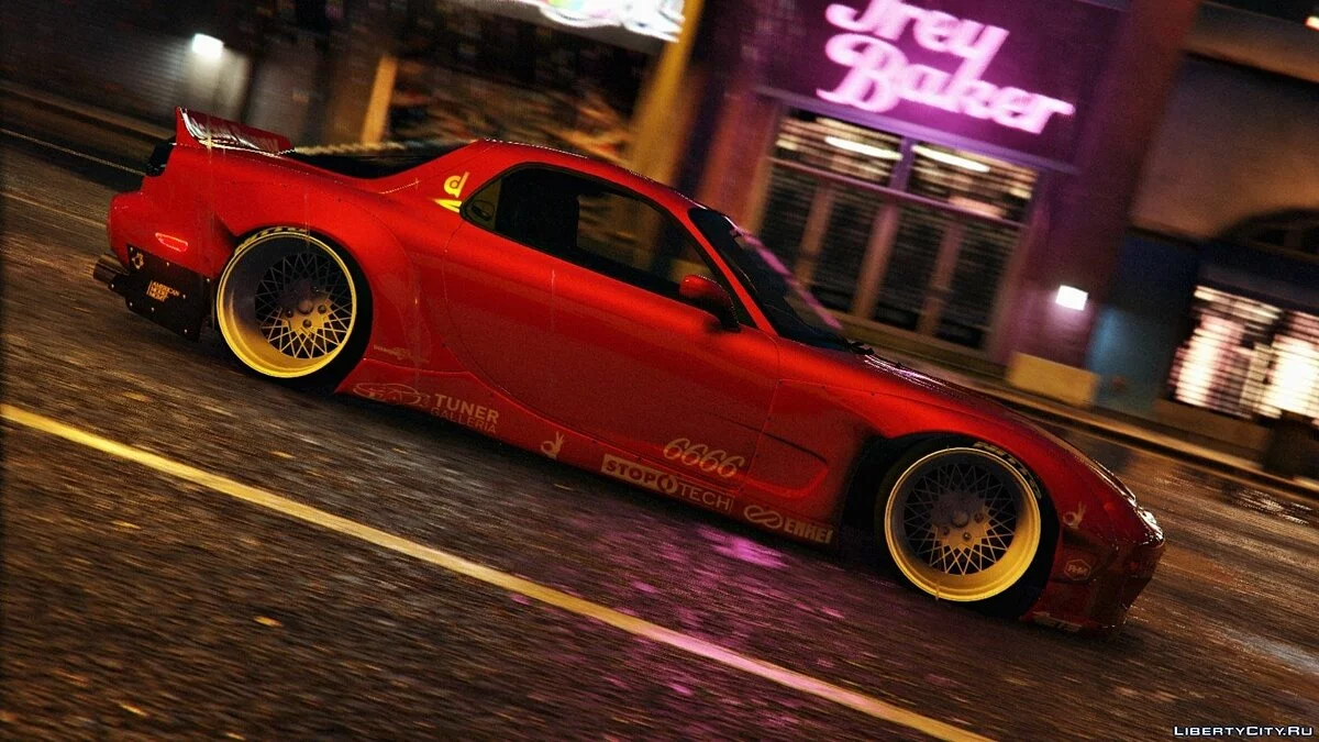 Mazda RX7 Rocket Bunny [+ Шаблон] / GTA 5