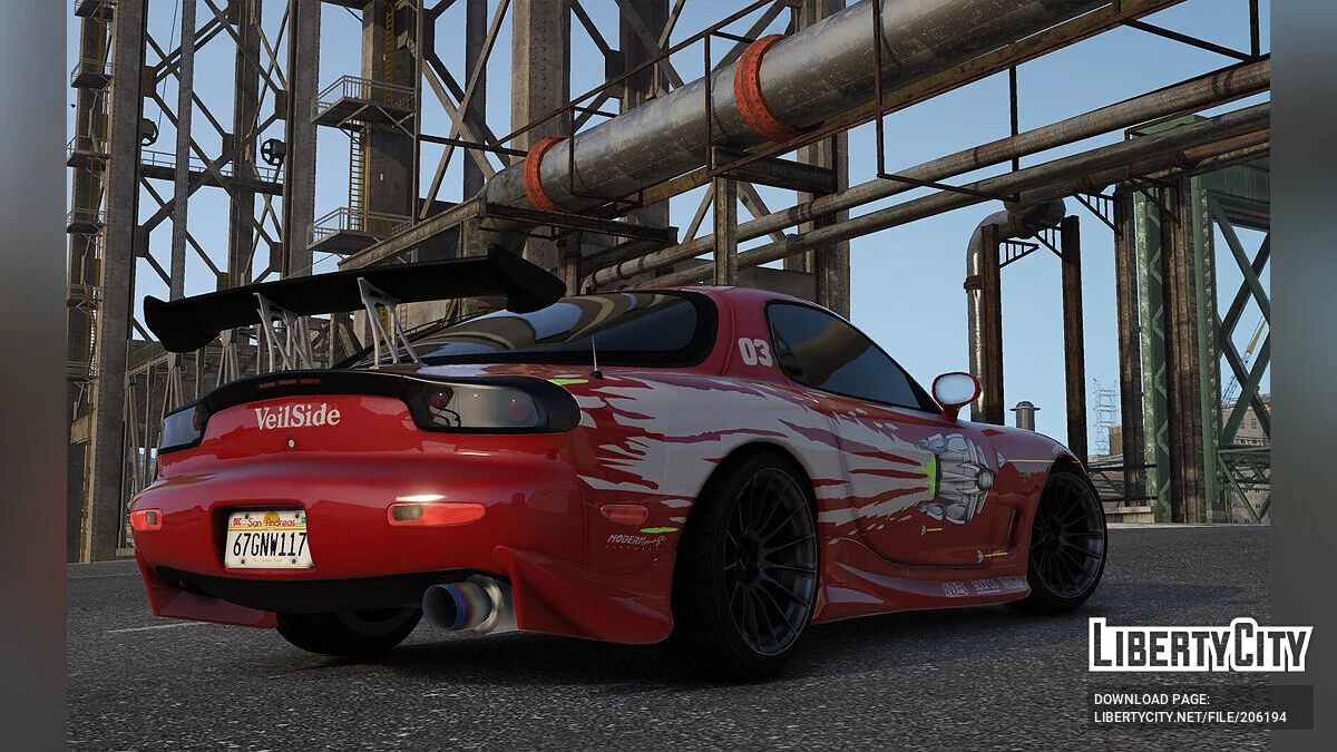 Mazda RX-7 Dominic Toretto Fast & Furious v3.0 / جي تي أي 5