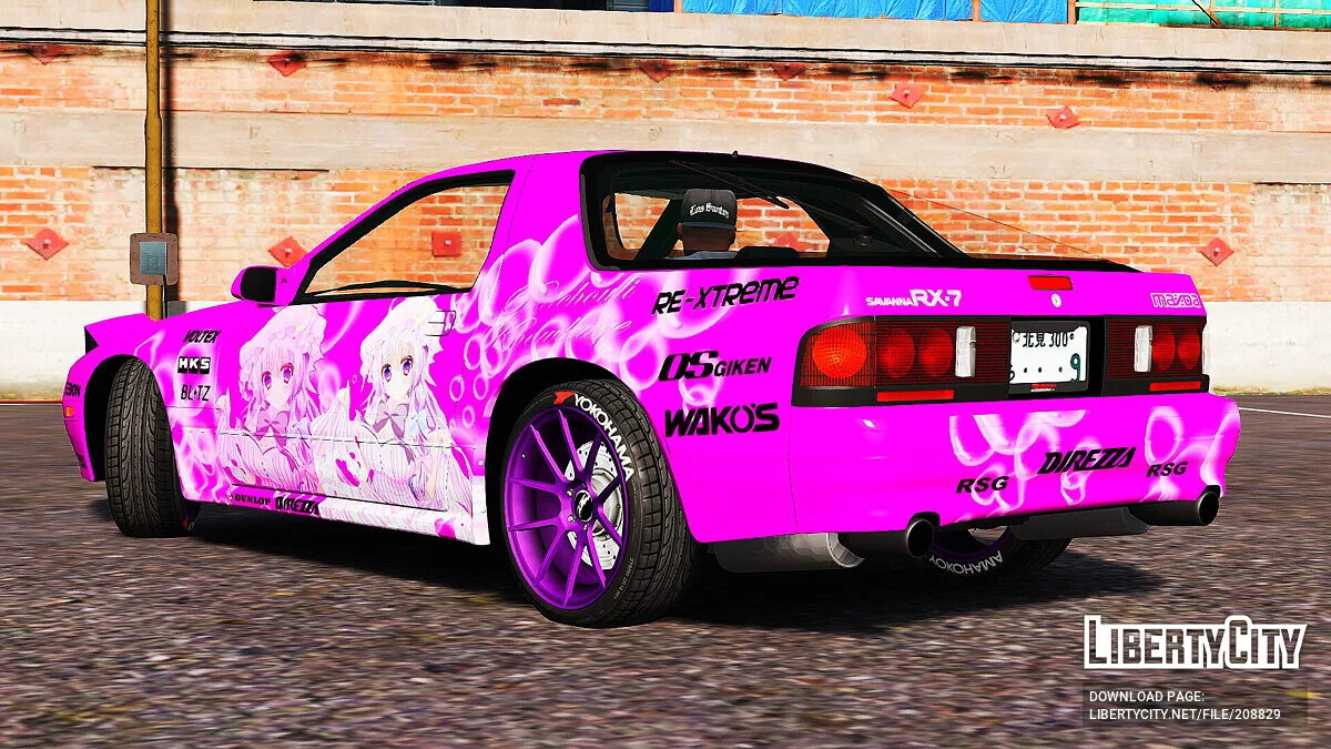 Mazda RX-7 FC3S Itasha / GTA 5