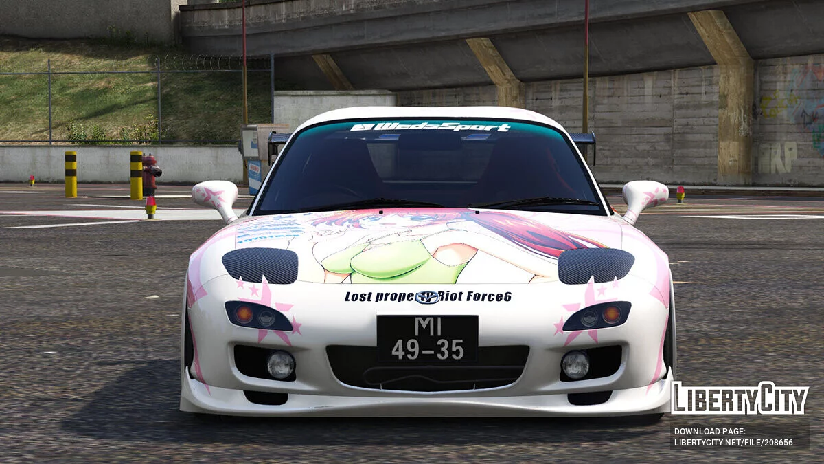 Mazda RX-7(FD3S) Mahou Shoujo Lyrical Nanoha StrikerS / GTA 5