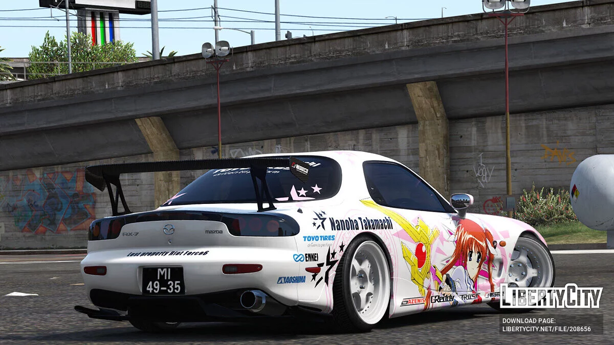 Mazda RX-7(FD3S) Mahou Shoujo Lyrical Nanoha StrikerS / GTA 5