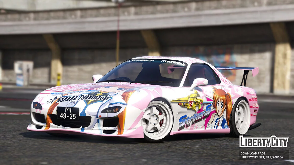 Mazda RX-7(FD3S) Mahou Shoujo Lyrical Nanoha StrikerS / GTA 5