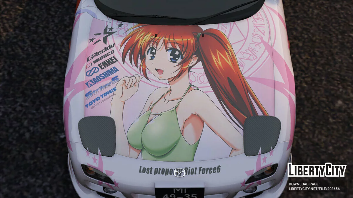 Mazda RX-7(FD3S) Mahou Shoujo Lyrical Nanoha StrikerS / GTA 5