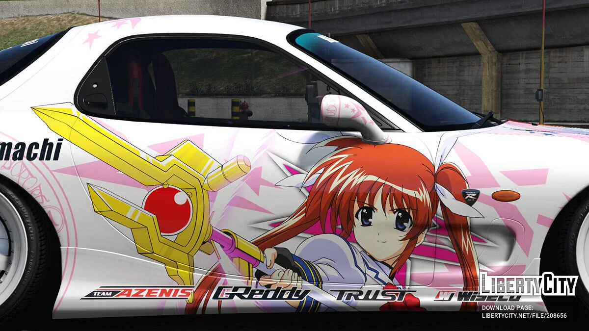 Mazda RX-7(FD3S) Mahou Shoujo Lyrical Nanoha StrikerS / GTA 5
