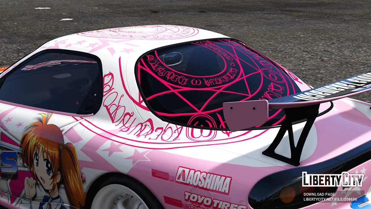 Mazda RX-7(FD3S) Mahou Shoujo Lyrical Nanoha StrikerS / GTA 5