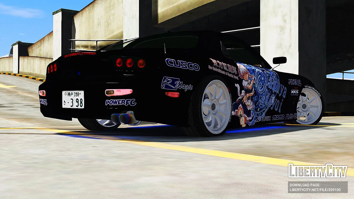 Mazda RX7 C-West Itasha Sakuya Izayoi / GTA 5