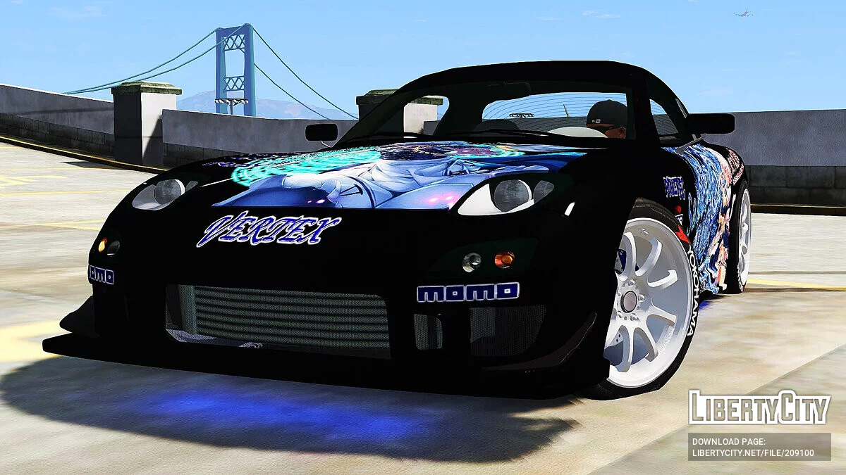 Mazda RX7 C-West Itasha Sakuya Izayoi / GTA 5