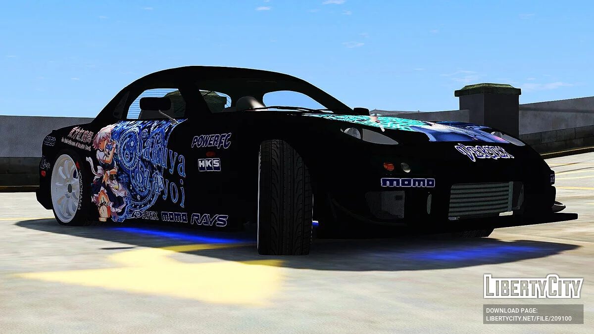 Mazda RX7 C-West Itasha Sakuya Izayoi / GTA 5