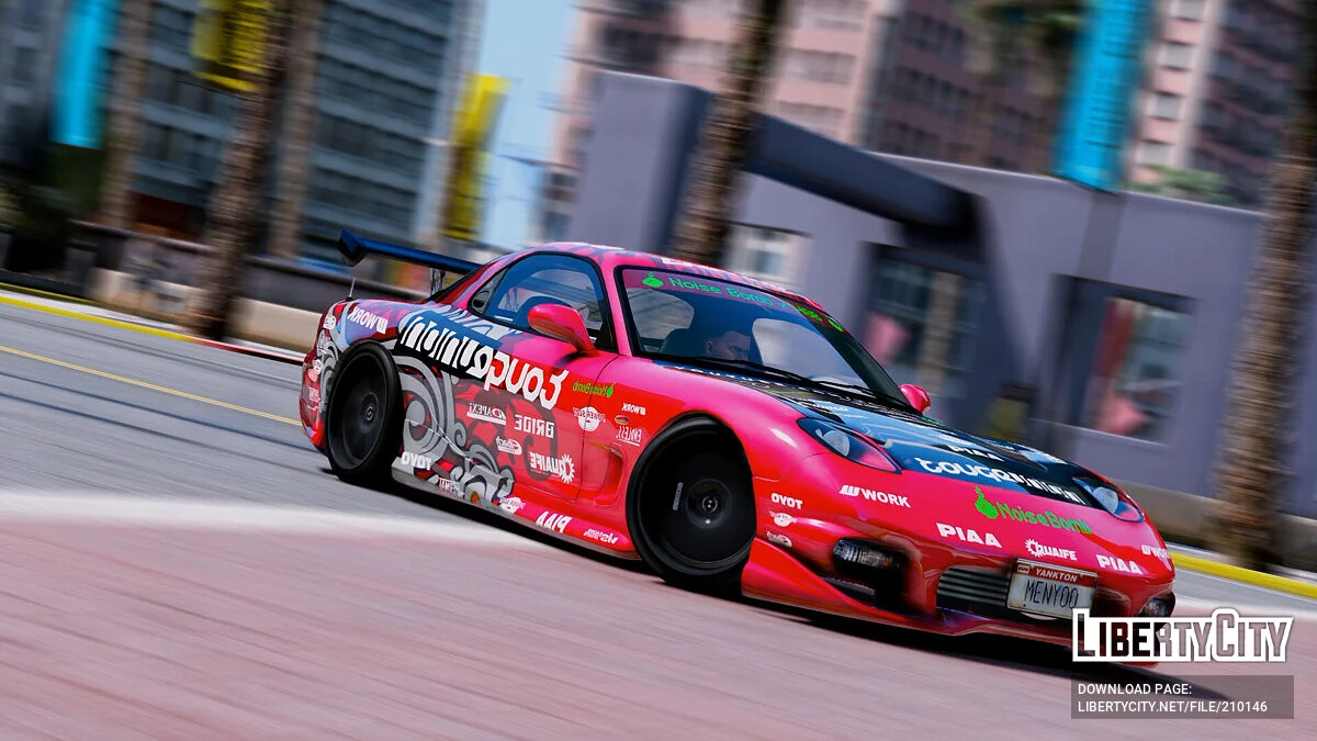 Mazda RX7 (Vinil de Aki Kimura) Drift King's / GTA 5