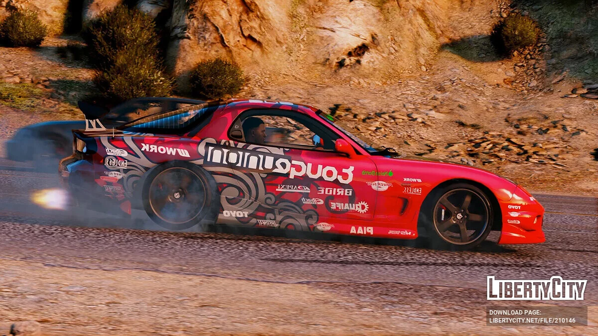 Mazda RX7 (Vinil de Aki Kimura) Drift King's / GTA 5