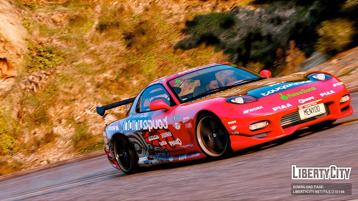 Mazda RX7 (Vinil de Aki Kimura) Drift King's / GTA 5