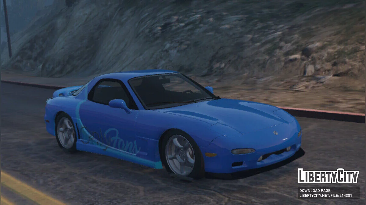 OnlyFans Livery para Mazda RX-7 / GTA 5