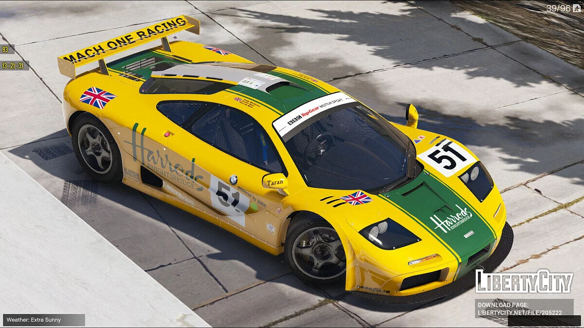 1996 McLaren F1 GTR v1.01 / GTA 5