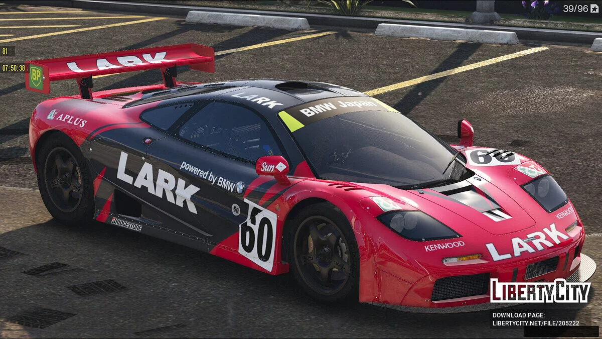 1996 McLaren F1 GTR v1.01 / GTA 5