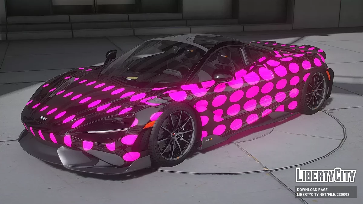 McLaren 765LT Różowa Abstrakcja / GTA 5