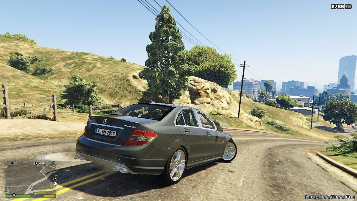 Mercedes-Benz C63 AMG + Sonido 1.00 / GTA 5