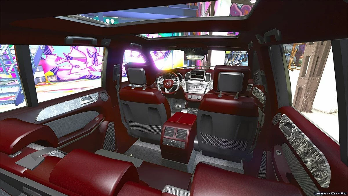 奔驰GLS 63 AMG 2015 [附加/替换 | 动画] 1.1 / GTA 5