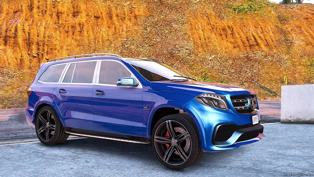 奔驰GLS 63 AMG 2015 [附加/替换 | 动画] 1.1 / GTA 5