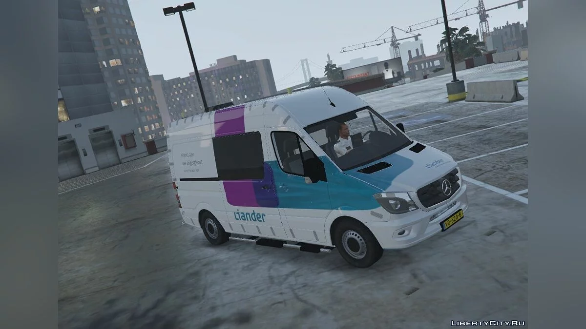 2015 Mercedes Benz Sprinter Liander Electric Company [REPLACE/ELS/3 ORANGE PITS!] 1.0 / GTA 5