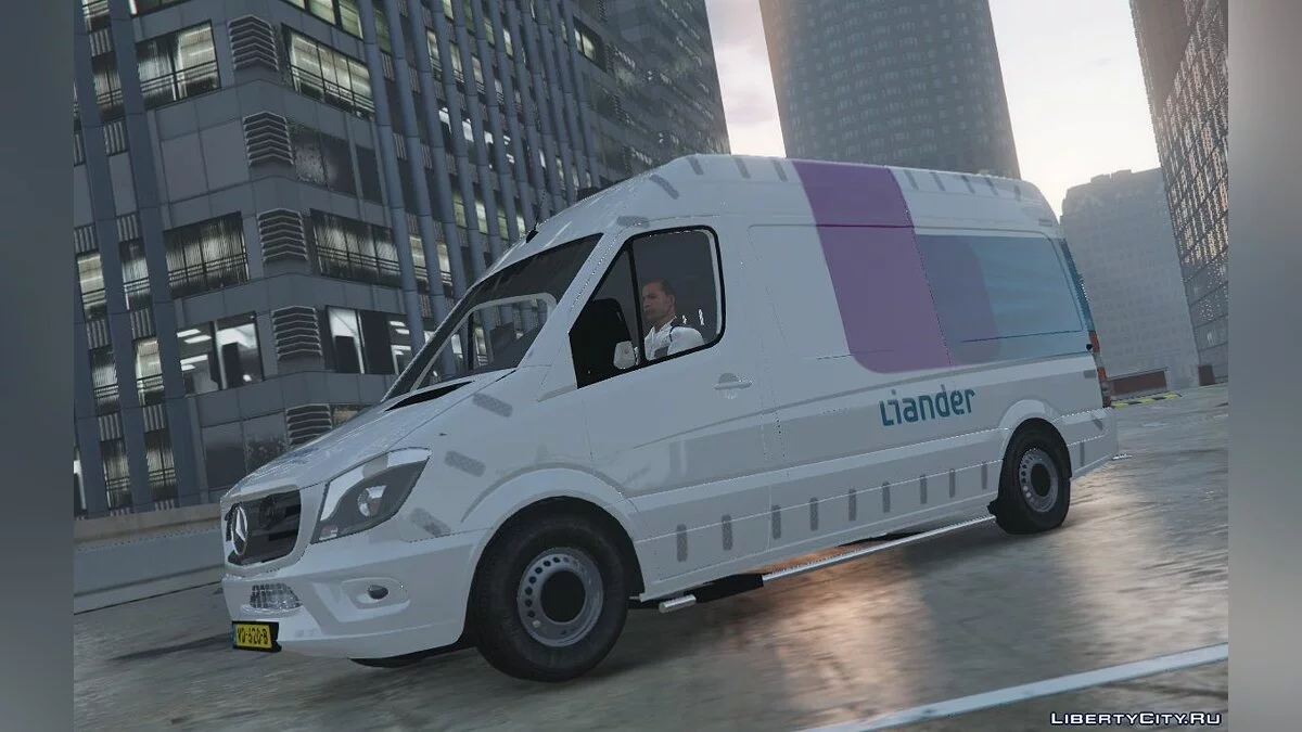 2015 Mercedes Benz Sprinter Liander Electric Company [REPLACE/ELS/3 ORANGE PITS!] 1.0 / GTA 5