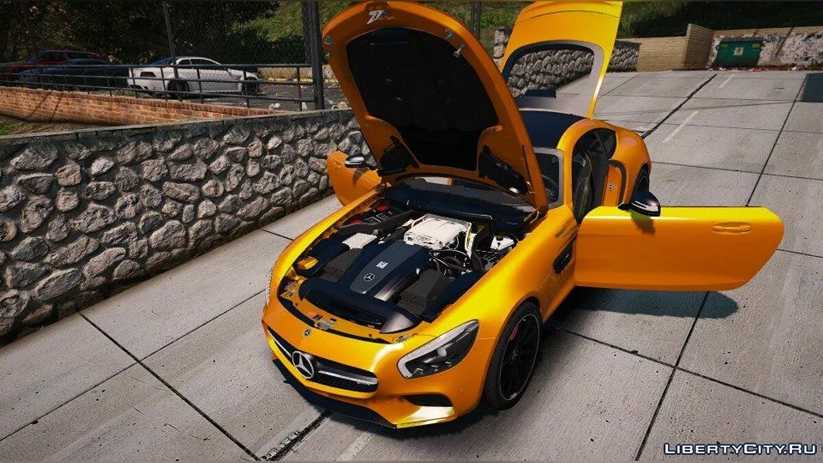 مرسيدس- AMG GT S 2016 [إضافة / استبدال / جناح تلقائي] 1.0 / جي تي أي 5