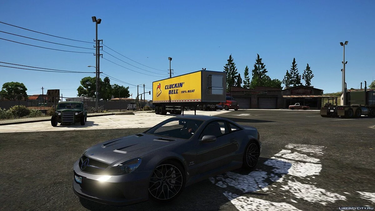 Mercedes-Benz SL65 AMG Black Series [R230] 2009 [HQ/Adicionar/Substituir/Animado/Mapa de sujeira/Modelo/Spoiler automático] / GTA 5