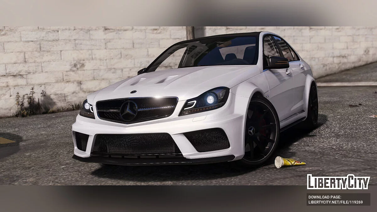 2013 مرسيدس- AMG C63 (W204) تحديث [إضافة | سلسلة سوداء | برابوس | تعديل] 2.0 / جي تي أي 5