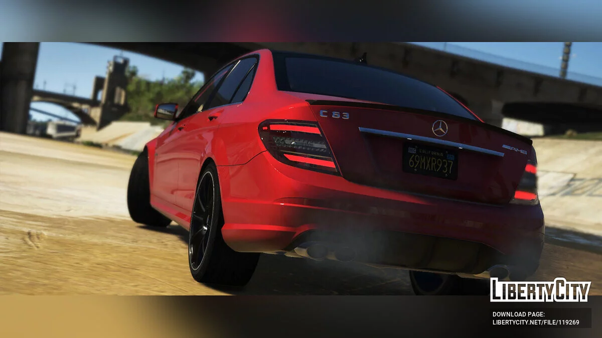 2013 مرسيدس- AMG C63 (W204) تحديث [إضافة | سلسلة سوداء | برابوس | تعديل] 2.0 / جي تي أي 5