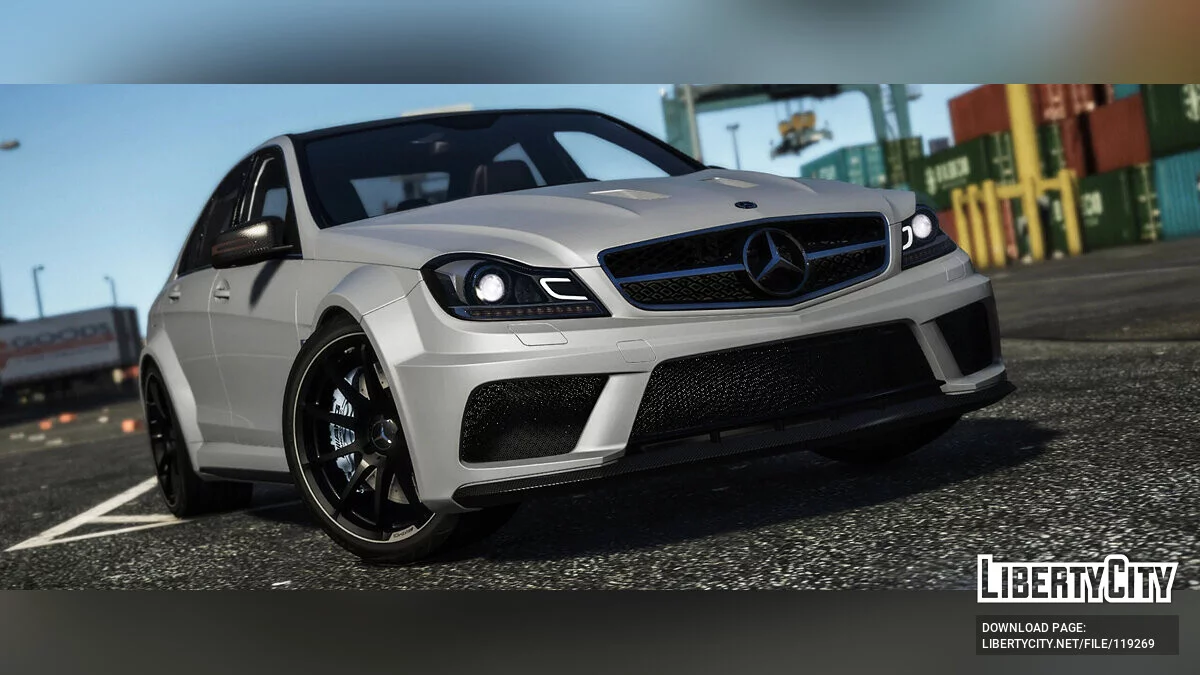 2013 مرسيدس- AMG C63 (W204) تحديث [إضافة | سلسلة سوداء | برابوس | تعديل] 2.0 / جي تي أي 5