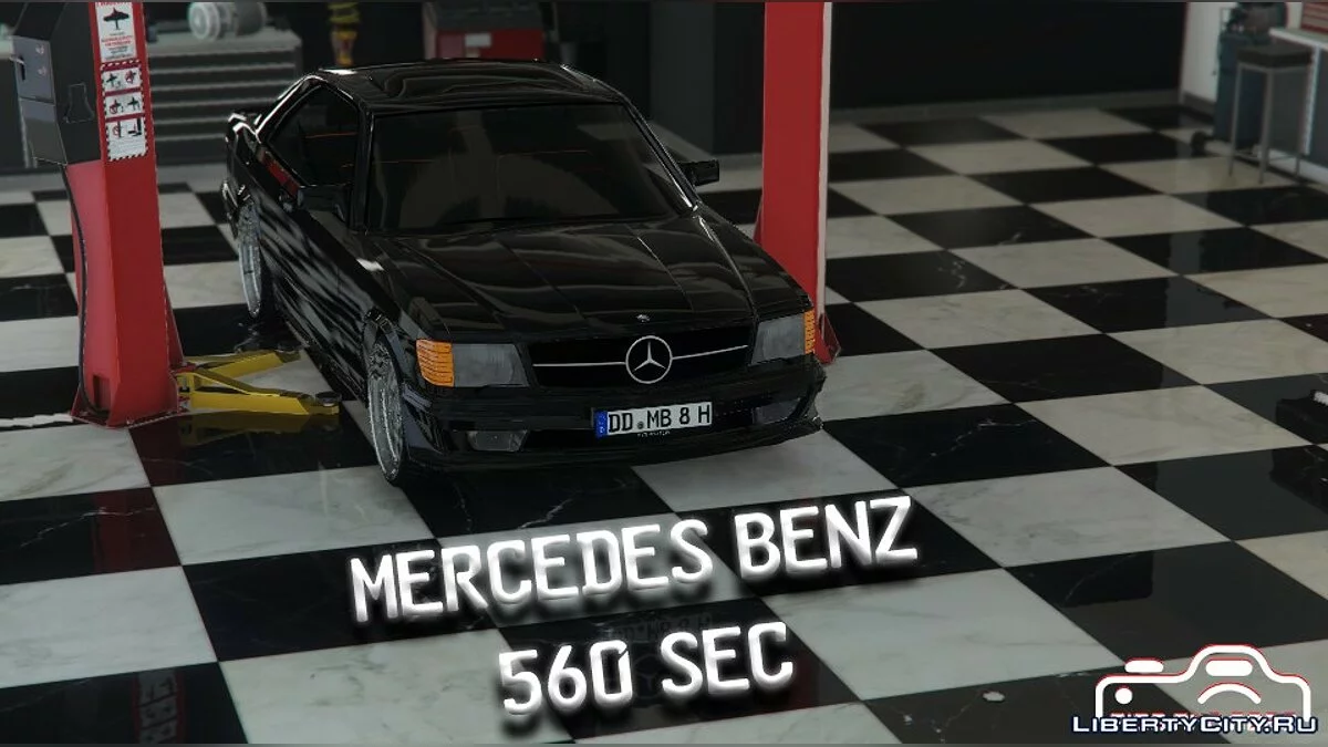 Mercedes Benz 560 SEC 1991 W126 Купе [Add-On | Replace] 1.2 / GTA 5