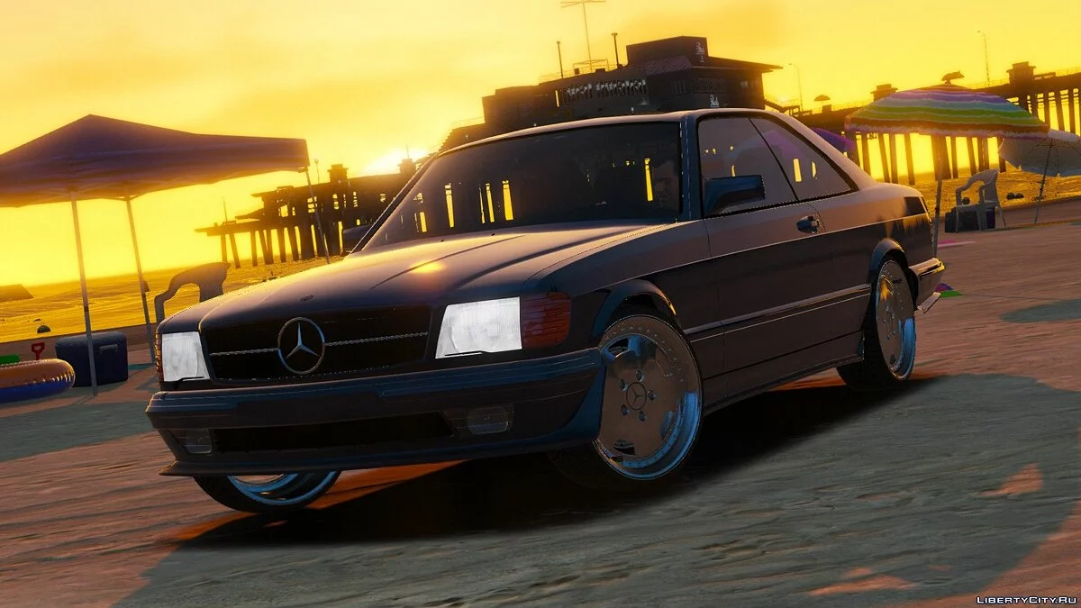 Mercedes Benz 560 SEC 1991 W126 Купе [Add-On | Replace] 1.2 / GTA 5