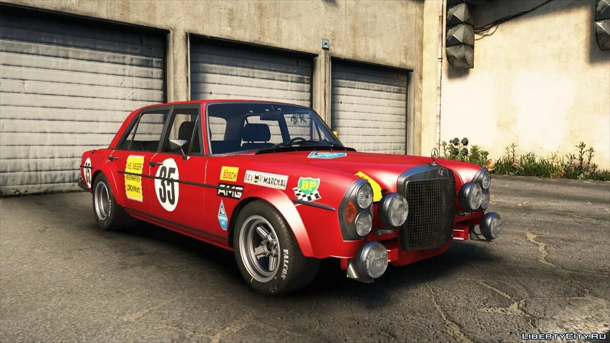 Mercedes-Benz 300 SEL 6.8 AMG PIG VERMELHO 1972 / GTA 5