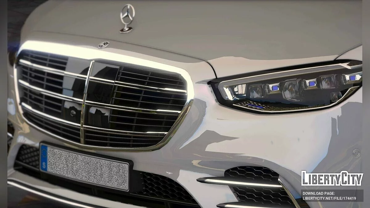 مرسيدس-بنز 2022 S-class S500 W223 AMG Line v1.3 / جي تي أي 5