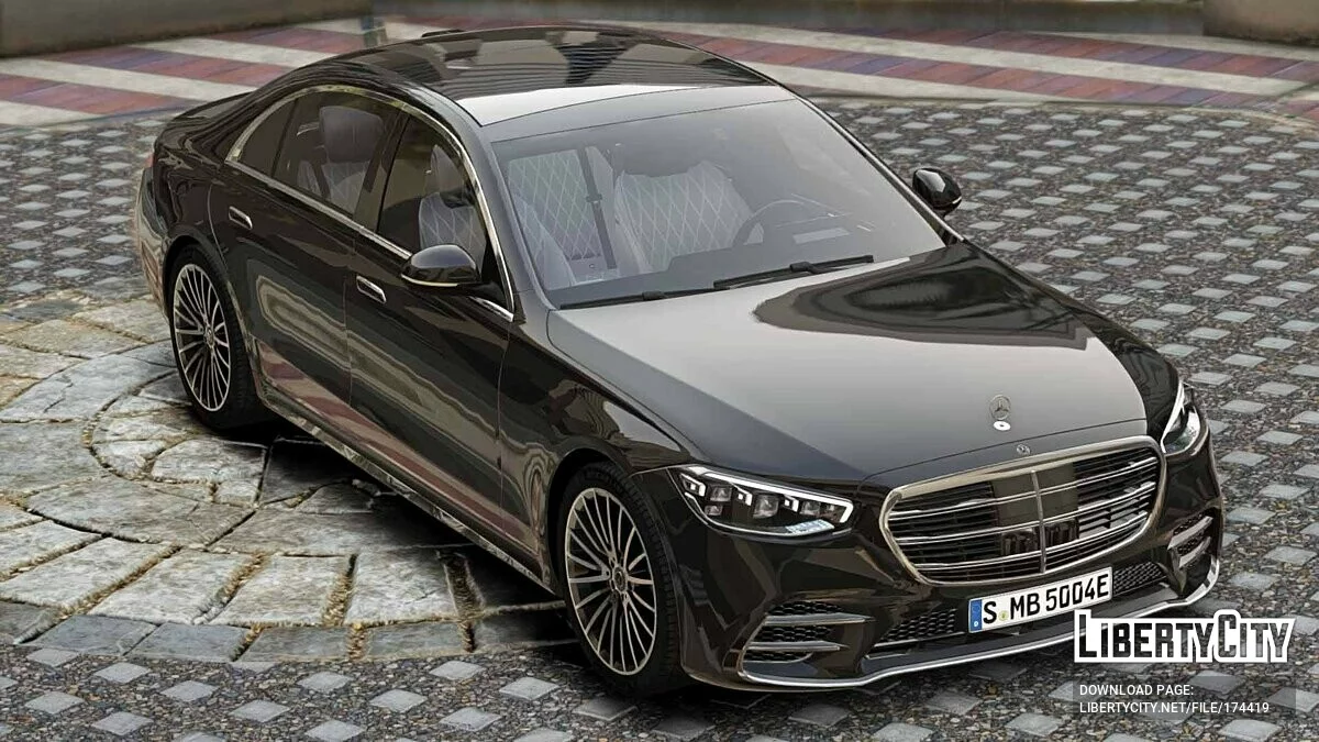 مرسيدس-بنز 2022 S-class S500 W223 AMG Line v1.3 / جي تي أي 5