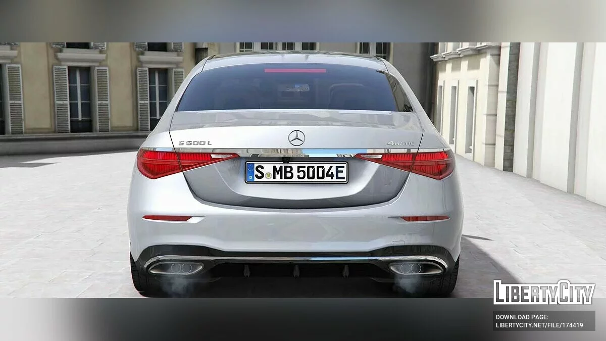 مرسيدس-بنز 2022 S-class S500 W223 AMG Line v1.3 / جي تي أي 5