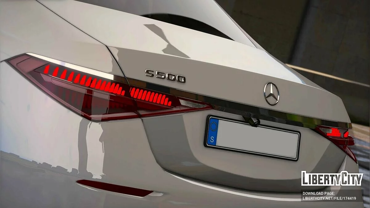 مرسيدس-بنز 2022 S-class S500 W223 AMG Line v1.3 / جي تي أي 5