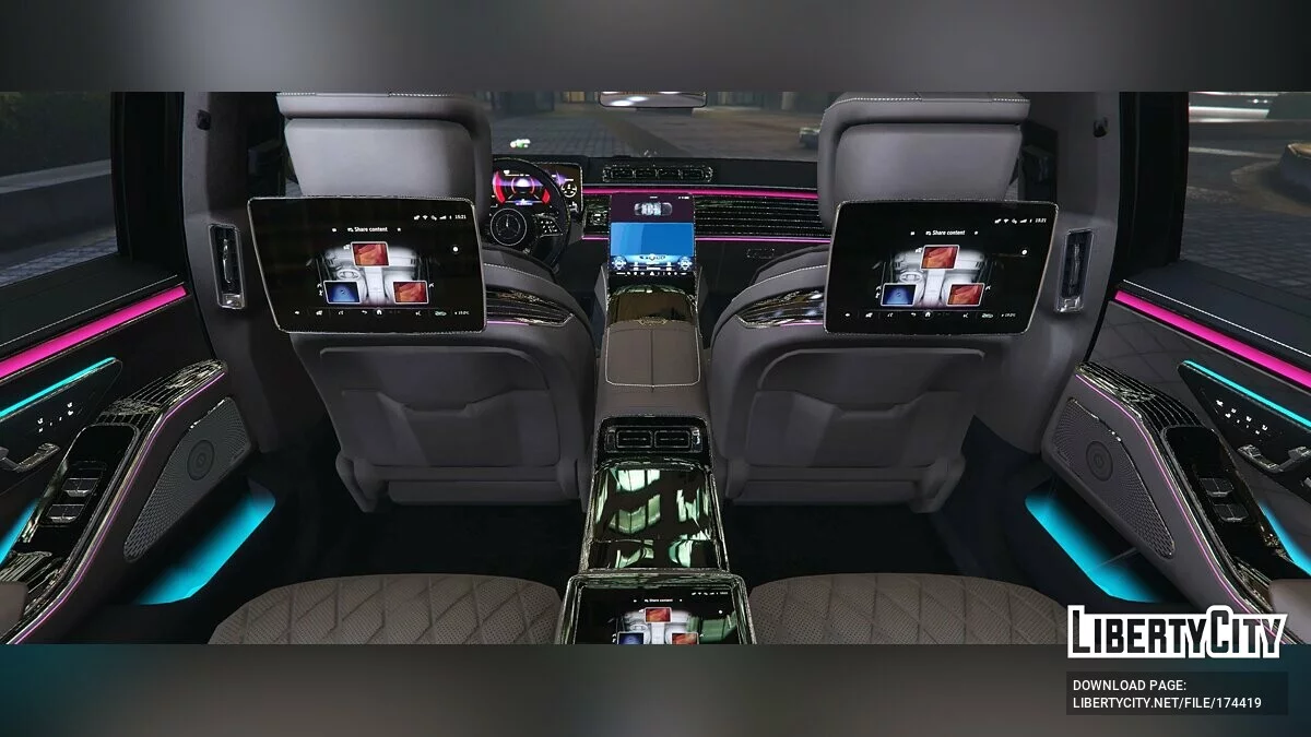 مرسيدس-بنز 2022 S-class S500 W223 AMG Line v1.3 / جي تي أي 5