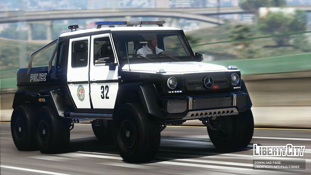 Mercedes-Benz G63 AMG 6x6 Police v1.0 / GTA 5