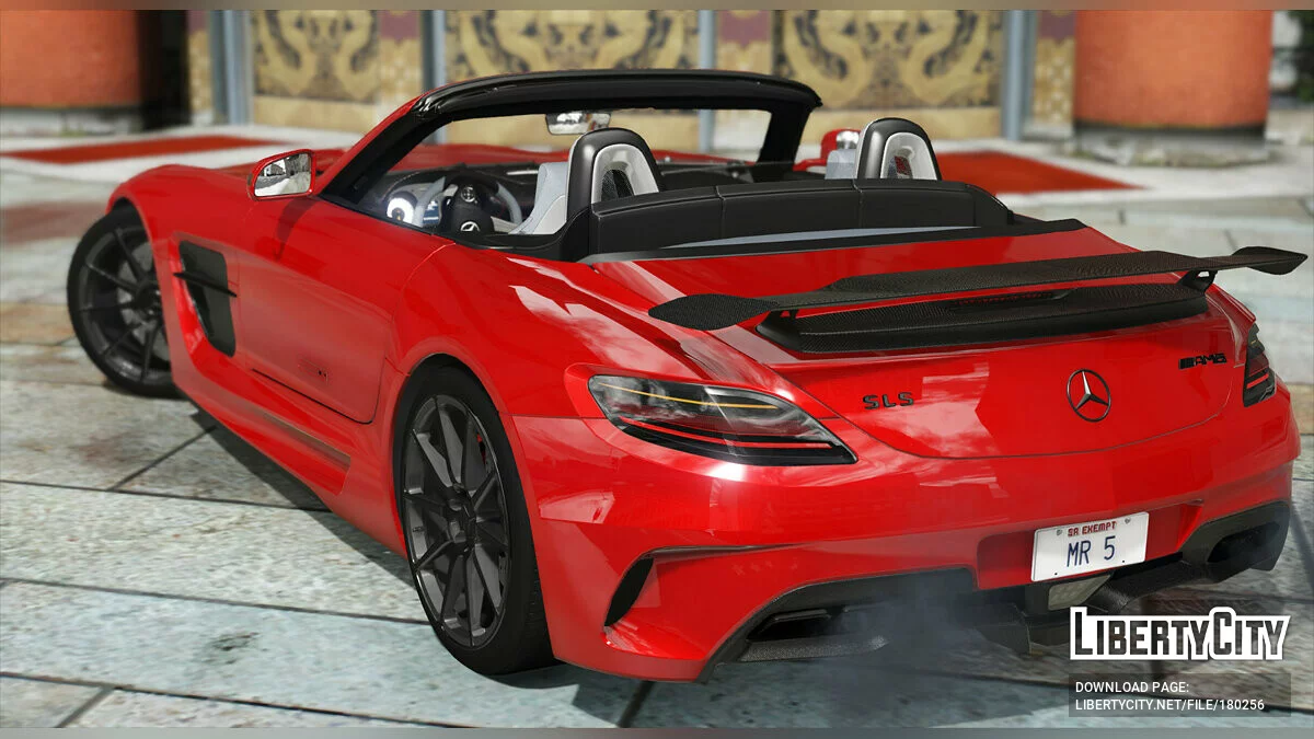 2014梅赛德斯-奔驰SLS AMG黑色系列敞篷车 / GTA 5