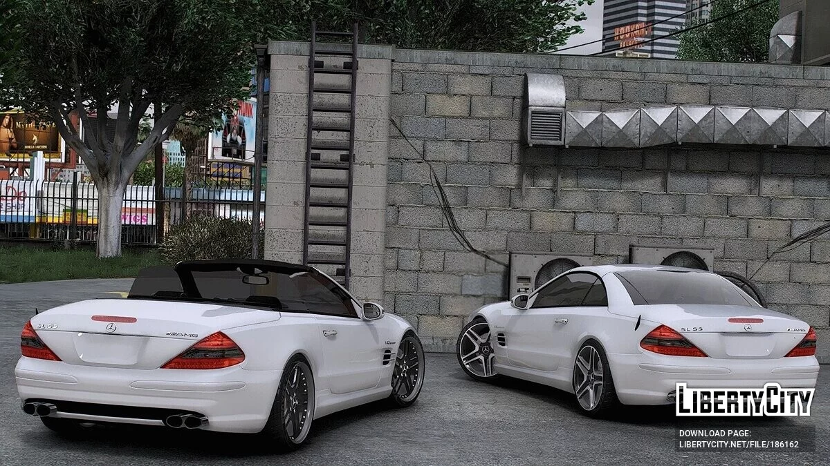 梅赛德斯-奔驰 Sl55 AMG R230 2007 (Kompressor) / GTA 5