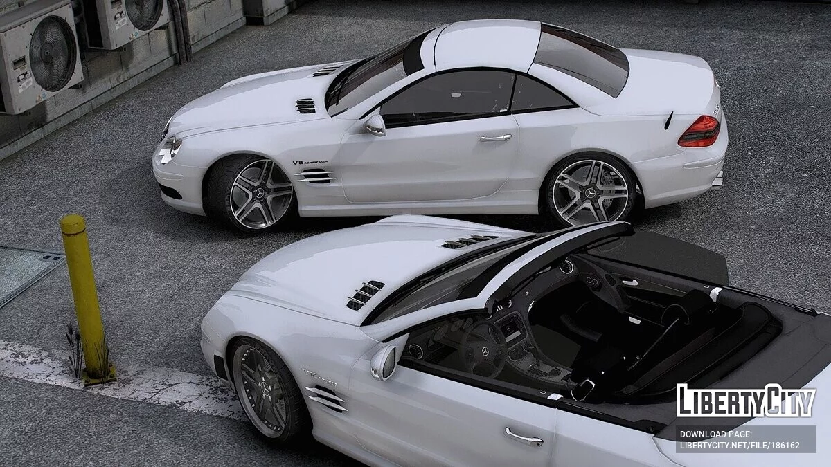 梅赛德斯-奔驰 Sl55 AMG R230 2007 (Kompressor) / GTA 5