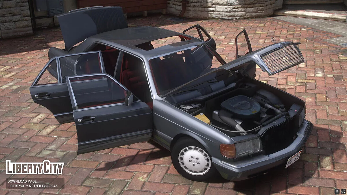 1987 مرسيدس بنز 560 SEL V126 v1.1 / جي تي أي 5